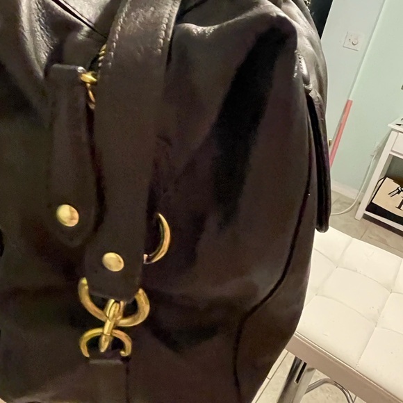 Coach Chocolate Brown Leather Satchel Handbag RN#F25151 - Picture 10 of 15